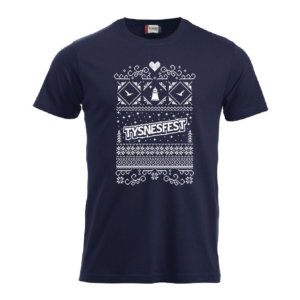 T-skjorte Jul Tysnesfest Mørk blå